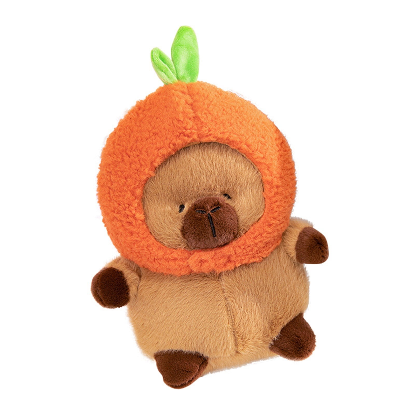 Musatteng Adorable Capybara Plush Toy with Removable Hat - Interactive Dress-Up Doll for Girls 3+, Soft Stuffed Animal & Imaginative Play Companion