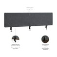 thumbnail image 5 of Bush Business Furniture 70W Desktop Privacy Screen in Cool Charcoal, 5 of 12