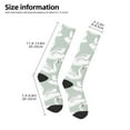 thumbnail image 2 of KLL White Birds Print Cool Socks Men's Women's Crew Socks Funny Crazy Novelty Stockings, 2 of 6