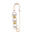 thumbnail image 1 of UDIYO Flower Shape Anti-Exposure Women Brooch Pin Shining Rhinestone Faux Pearls Safety Pin Costume Accessories, 1 of 7