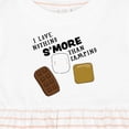 thumbnail image 4 of Inktastic I Love Nothing S'more Than Camping Girls Baby Dress, 4 of 5