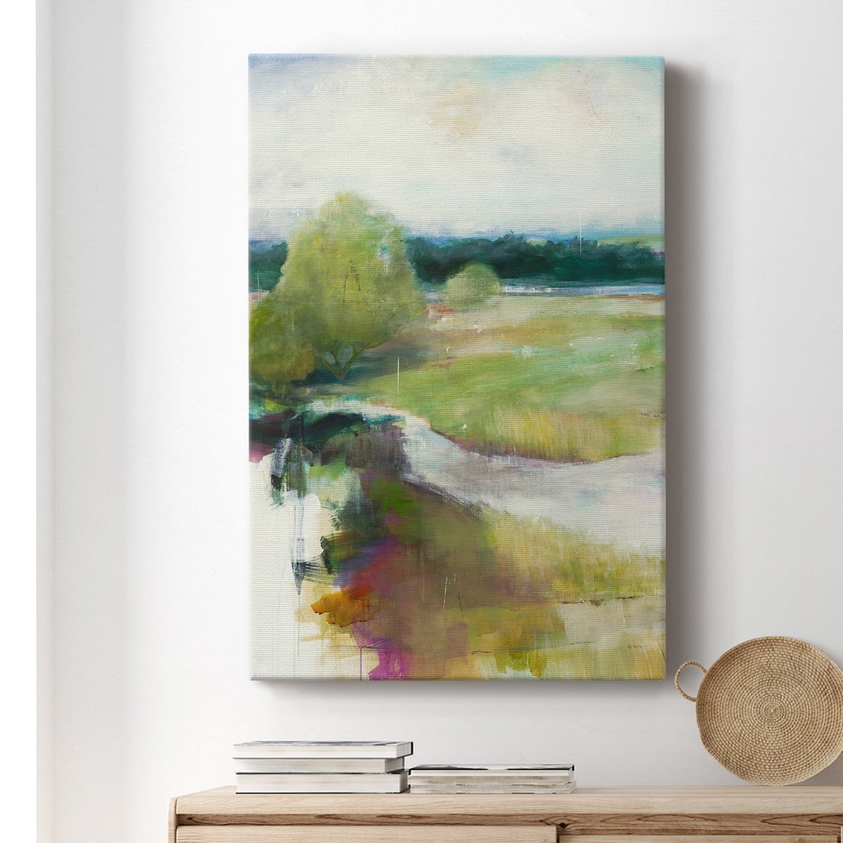 Crossing the Stream Premium Gallery Wrapped Canvas - Ready to Hang