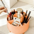 thumbnail image 4 of Lunxisen 3 Pcs Desktop Rotating Makeup Brush Organizer, Cosmetic Storage with Spinning Base, Vanity Desk Dresser Organizer for Brushes Lipstick, Beauty Counter Display Case, 4 of 9