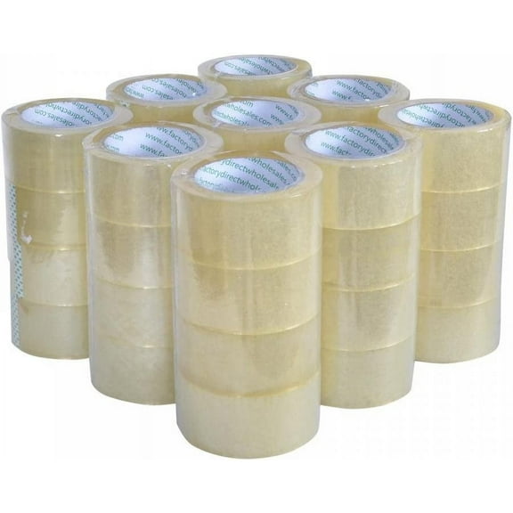 Rolls Box Carton Sealing Packing Packaging Tape 2"x110 Yards(330' ft) Clear
