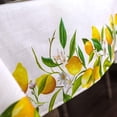 thumbnail image 5 of Rectangle Spring Tablecloth Printed Flower Grass and Vintage Floral Patterns Table Cloth for Easter Table Runner Picnic Outdoor Home Holiday Long Dining Kitchen (Lemon, 60 x 104 Inch), 5 of 6