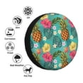 thumbnail image 4 of Salouo Pineapple Print Spare Tire Cover 14-17 inch Spare Tire Protector Universal Tough Tire Wheel Cover for Trailer SUV and Truck-15 inch, 4 of 6