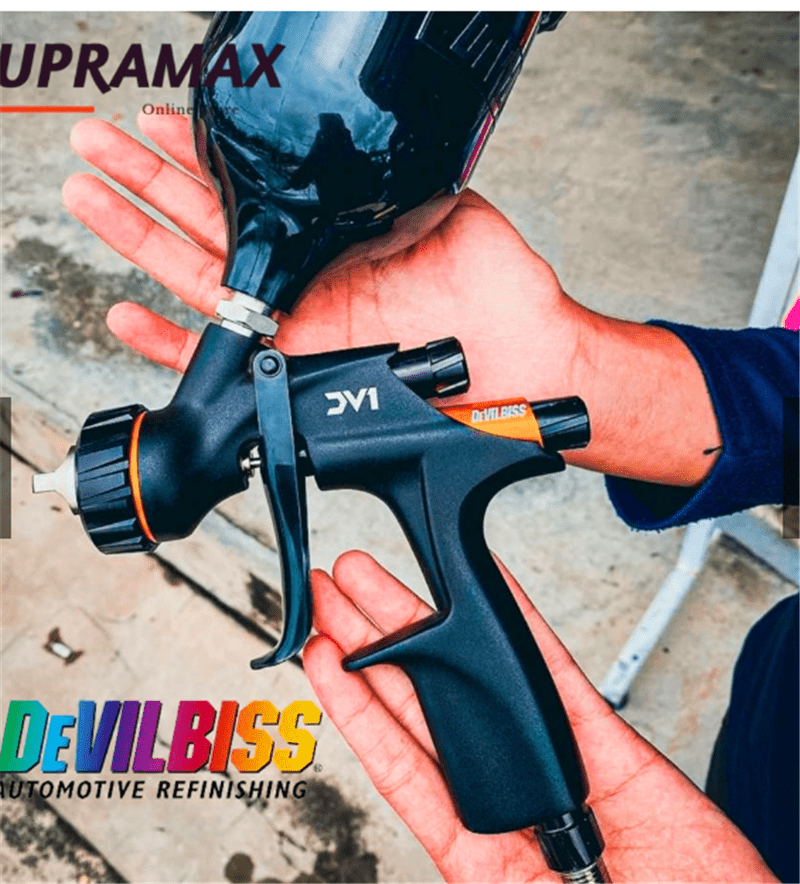 DeVilbiss DV1 Non-Digital HVLP Clearcoat 1.3mm Spray Gun  600ML CUP