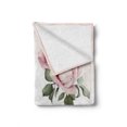 thumbnail image 2 of Rose Soft Flannel Fleece Throw Blanket, Springtime Bouquets of Roses Bridal Flora Corsage Gentle Nature Season, Cozy Plush for Indoor and Outdoor Use, 50" x 70", Pale Pink Reseda Green, by Ambesonne, 2 of 6