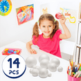 thumbnail image 5 of Solar System Project Kit, PlanetModel Crafts 14 Mixed Sized Polystyrene Spheres Balls for School Science Projects Foam White, 5 of 8