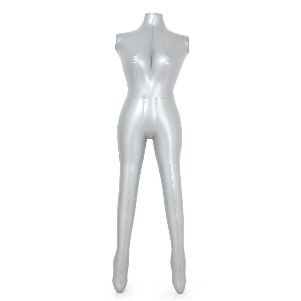 RANMEI Woman Female Inflatable Model Dummy Torso Mannequin Armless Display Fashion Women Full Body Dress Form Display Inflatable Model