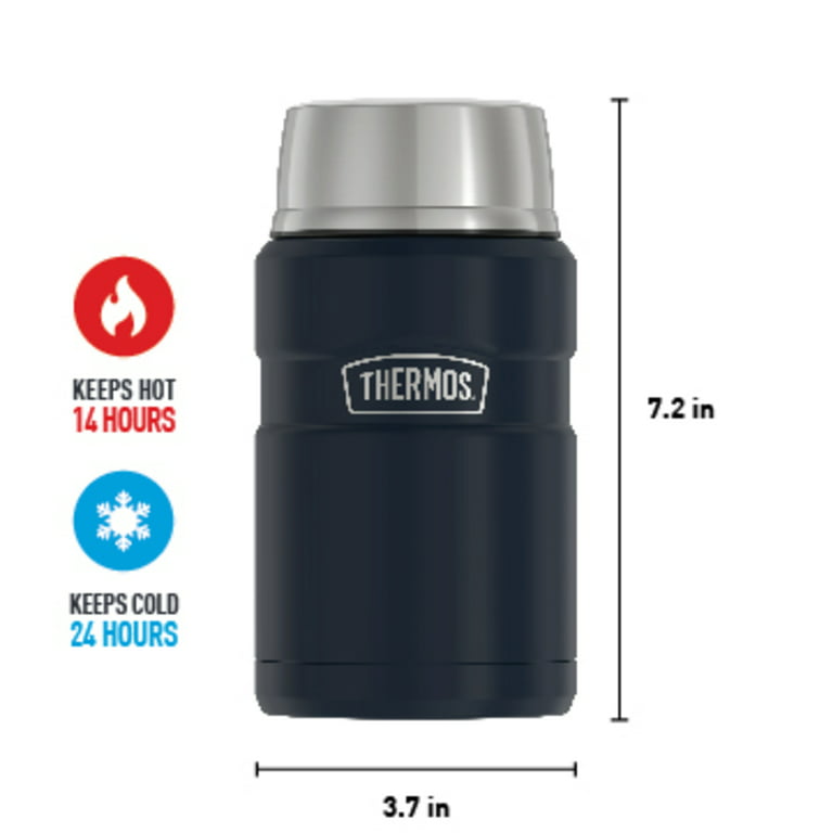 Thermos 24 oz. Glacier Blue Stainless Steel Food Jar with Spoon  EA-IS3012GC4 - The Home Depot