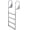 4 Steps 350 lbs, variant on 3/4/5 Steps Removable Dock Ladder, 500lbs Load Capacity Aluminum Nonslip Boat Ladder for Lake Marine Pool