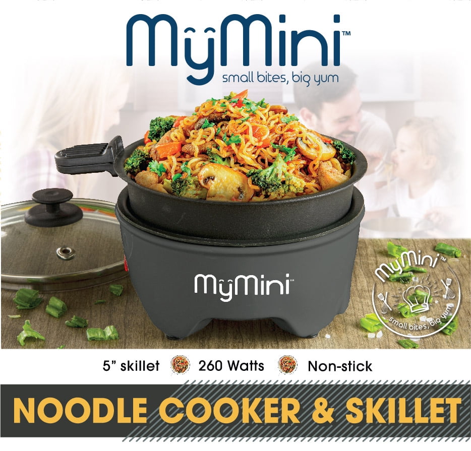 MyMini 5-inch Noodle Cooker & Skillet Electric Hot Pot, Blackberry (3.7 x  5.25, 1.25 Lb) 