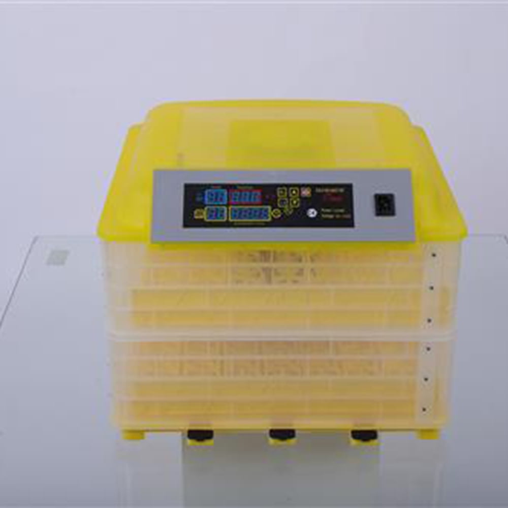 Lowestbest 96 Egg Incubator, Transparent Digital Automatic Poultry Egg Incubator with Water Injection Hole, Yellow Lowestbest 96 Egg Incubator, Transparent Digital Automatic Poultry Egg Incubator with Water Injection Hole, Yellow