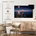 thumbnail image 5 of Elephant Stock Lighthouse Beach Wall Art - Horizontal Canvas Wall Art - Living Room Wall Decor - Nautical Canvas - Purple And Blue Decor - 39" x 26", 5 of 8