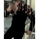 thumbnail image 1 of Camisa de hombre , traje de solapa, manga larga, botones, para fiesta, informal, para exteriores, calle, de lujo, patrón HD, camisa suave y cómoda, talla grande, 1 of 6
