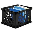 thumbnail image 2 of Storex Large File Crate, Black, 2 of 3