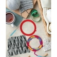 thumbnail image 5 of Weloille Round Knitting Looms Set Kit, Tool with Hook Needle And Pompom Maker Knitting Sewing Tools Accessory Color Random, 5 of 9