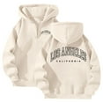 thumbnail image 2 of Hoodies for Women 2025 Los Angeles Hoodie Long Sleeve Loose Graphic Y2K Hoody Hooded Sweatshirt Women Pullover, 2 of 5
