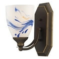 thumbnail image 2 of Elk Home Mix and Match Vanity 1-Light Wall Lamp in Chrome with Mountain Glass, 2 of 4