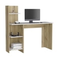 thumbnail image 3 of Pine Four-Shelf Writing Desk | Good for Organizing Documents | Presents a Stylish Appearance, 3 of 4