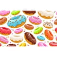 thumbnail image 7 of Naloa Color Donut Canvas Backpack for Men Women Rucksack Casual Travel Daypack College Tote Satchel Bookbag for Teens-Small, 7 of 7