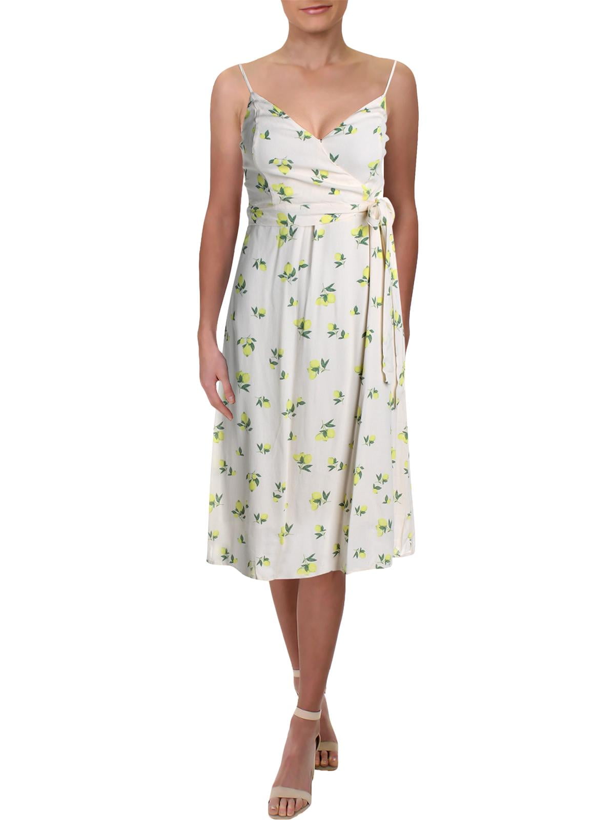 lemon wrap dress