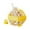 Yellow, variant on Innovative Round Glass Water Bottle with Straw Portable & Eco-Friendly Design for Summer Refreshment, 500ml