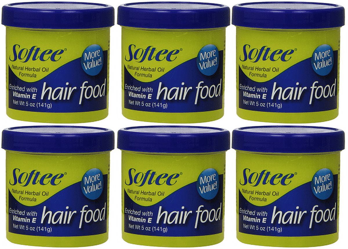 Softee Hair Food with Vitamin E 5 oz (Pack of 6)