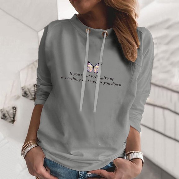 Aayomet Womens Hoodies Pullover Women's Half Snap Pullover Casual Fuzzy Sherpa Sweatshirt with Pockets Trendy Long Sleeve Shirts,Gray XL