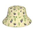 thumbnail image 1 of Balery Green And Purple Grapes Sombreros para el sol para hombre y mujer, sombrero de pescador con UPF 50+, 1 of 6