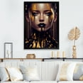 thumbnail image 2 of Designart Sensual Liquid Gold Woman VI Framed Wall Art, 2 of 5