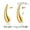 Style 02, variant on PRIYAL 14K Gold Plated 925 Sterling Silver Post Teardrop Chunky Hoop Earrings - Lightweight Drop Earrings for Women