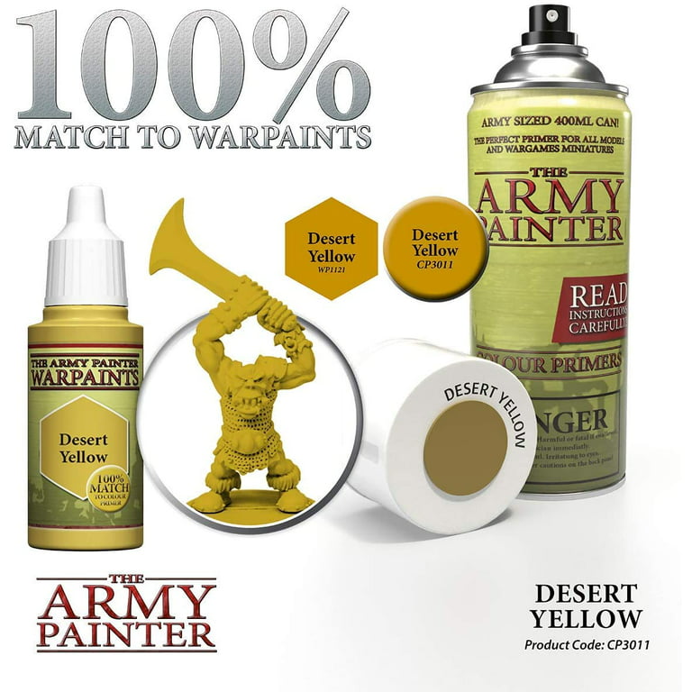 The Army Painter GameMaster - Terrain Primer: Desert & Arid Wastes- Gold  Spray Paint Primer 