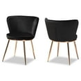 thumbnail image 4 of Bowery Hill Black and Rose Gold Finished Dining Chair (Set of 2), 4 of 7