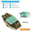 thumbnail image 5 of Uxcell AC 110V 100W Welding Lamp Dimmer Bronze Rotary Cord Switch, 5 of 6