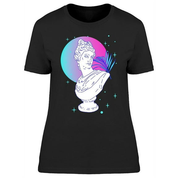 Gypsum Statue In Neon Colors T-Shirt Women -Image by Shutterstock, Female Medium
