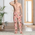 thumbnail image 5 of Vsdgher Cow Flower And Heart Print Mens Pajama Pants Sleep & Lounge Pants, PJ Bottoms With elastic waistb and Pockets, 5 of 5