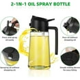 thumbnail image 5 of Evermire Two in One Oil Dispenser, 2 In 1 Oil Dispenser And Oil Sprayer, Oil Sprayer for Cooking, Oil Dispenser for Kitchen Spray, 2 in 1 Glass Oil Sprayer & Dispenser Bottle for Olive (Green,600ml), 5 of 5