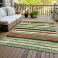 thumbnail image 6 of Addison Rugs Chantille Indoor/Outdoor Transitional Stripes Sage Washable Rectangle Rug, 8' x 10', 6 of 6