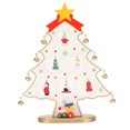 thumbnail image 3 of Adorno de Escritorio de Árbol de Navidad de Madera ANGGREK Compuesto de Madera Respetuosa Con El Medio Ambiente Con 8 Campanas, 3 of 8
