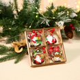 thumbnail image 4 of Adornos navideños LIUYMXG decoración de árboles de Navidad artesanías colgantes de madera estilo 1, 4 of 5