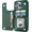 Green, variant on Phone Case Compatible with iPhone 15 Pro Max Wallet Case with Card Holder, PU Leather Kickstand Card Slots Case, Double Magnetic Clasp and Durable Shockproof Cover
