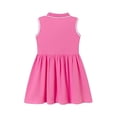 thumbnail image 4 of EnJoCho Children's Toddler Girl Dress Girls Button-up Unifor𝗆 Dresses Summer Tennis Sleeveless Dress Size 2T-8T, 4 of 7