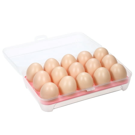 15 Egg Tray Holder Kitchen Refrigerator Egg Storage Organizer