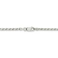 thumbnail image 3 of White Sterling Silver chain Rope 18 in 2.5 mm 2.50mm Flat, 3 of 5
