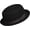 D Black, variant on Wide Brim Pork Pie Hat elt Hats Porkpie Derby edora