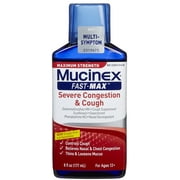 Mucinex Fast-Max Severe Congestion & Cough Liquid, 6 Fl Oz
