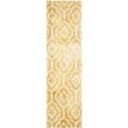 thumbnail image 2 of Safavieh Dip Dye Lairos Distressed Wool Runner Rug, Gold/Ivory, 2'3" x 8', 2 of 8