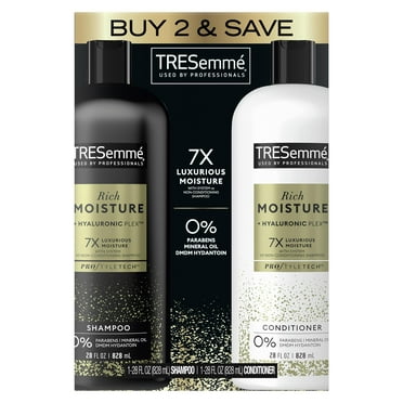 TRESemmé Rich Moisture Shampoo and Conditioner Rich Moisture Pack of 2 for Dry Hair Formulated With Vitamin E and Biotin 28 oz C29
